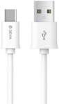DEVIA SMART adatkábel és töltő (USB - Type-C, 200cm) FEHÉR (312038/C08)