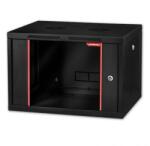 Formrack NET FORMRACK 7U Alfaline 555x450 19" fali rack szekrény - RAL9005 fekete (ALFA-7U450)
