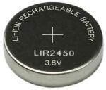  Li-Ion LIR2450 120mAh 3.6V újratölthető akku / akkumulátor / elem / gombelem