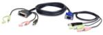 ATEN KVM Kábel USB VGA-DVI-I Audio 1.8m 2L-7DX2U (2L-7DX2U) - bevachip