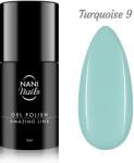 Naní Amazing Line gél lakk 5 ml - Turquoise