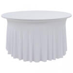 VidaXL Huse elastice masă lungi, 2 buc. , alb, 150 x 74 cm (133582) - izocor