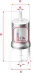 SOFIMA filtru combustibil SOFIMA S 1845 B (S 1845 B) - automobilus