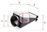 SOFIMA Filtru aer SOFIMA S 3B87 A (S 3B87 A) - automobilus
