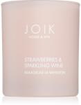 JOIK Organic Home & Spa Strawberries & Sparkling Wine lumânare parfumată 150 g