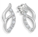 Soliter Brilio Silver Bámulatos ezüst fülbevaló cirkónium kővel 436 001 00550 04