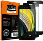 Spigen Glass FC 2 Pack Black iPhone SE 2022/SE 2020/8/7 üvegfólia (AGL01315)