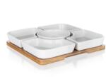 BANQUET Tálkészlet BRILLANTE Bamboo 24, 5 x 24, 5 x 4, 5 cm, 5 + 1 db (A23229)