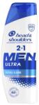 Head & Shoulders Men Ultra Total Care 2in1 330 ml korpásodás elleni hidratáló sampon és hajkondicionáló férfiaknak