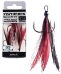 BKK Bkk_feathered Spear-21 Ss 2# 3db/csomag Red-black (bket6166) - fishingoutlet