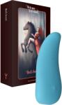 FairyGasm Vibrator ThrillLeaf FairyGasm, 10 Moduri Vibratii, Silicon, USB, Albastru, 9.8 cm Vibrator