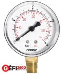 Ferro nyomásmérő 63 mm alsó csatl. (1/4) 0-4 bar álló (M6304R)