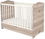 Hubners Patut copii din lemn cu sertar Hubners Sofia 120x60 cm crem nisip - hubners
