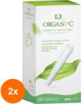 Organyc Set 2 x Tampoane din Bumbac BIO cu Aplicator Super, 14 Buc, Organyc