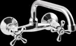 INVENA Roma, mosdó/mosogató csaptelep U-kifolyóval, hossza 250 mm, króm, INV-BC-25-00S-L (INV-BC-25-00S-L)