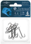 Mikado Sensual Double 1 Füles Szakállas Kétágú Ragadozóhalas Horog 8db (HS11040-1B)
