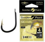 Mikado Golden Point Iseama 6 Lapkás, Szakállas Pontyozó Horog 10db (HG10009-6GB)