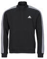 Adidas Pulóverek Essentials Fleece 3-Stripes 1/4-Zip Sweatshirt Fekete EU L