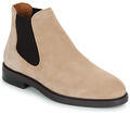 Selected Csizmák SLHBLAKE SUEDE CHELSEA BOOT Bézs 41