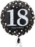 Anagram 18. évszámos fólia lufi, gömb, HB, fekete