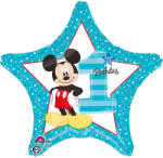 Anagram Fólia lufi, 18"/45cm, csillag, Mickey , 1. születésnapra