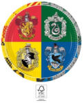  Harry Potter Hogwarts Houses papírtányér 8 db-os 23 cm FSC (PNN93451) - oliviashop