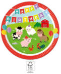  Farm Party papírtányér 8 db-os 23 cm FSC (PNN94174) - oliviashop