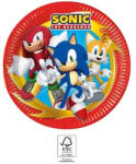  Sonic a sündisznó Sega papírtányér 8 db-os 23 cm FSC (PNN95645)