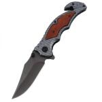 HARAHU GI-27825 Outdoor összecsukható kés - Szürke/Mintás KP27825