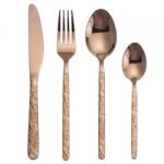 HARAHU GL-27313 24 darabos evőeszközkészlet - RózsaArany KP27313