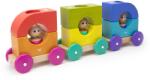 Tegu Tram, tramvai din lemn magnetic (12 piese) Jucarii de constructii magnetice