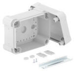 Obo Bettermann 2005560 - X06C R LGR-TR - Üres doboz átlátszó fedéllel, 2069 sínnel 150x116x86 grau / transparent (2005560)