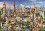Educa - Puzzle Obiective turistice din Europa - 2 000 piese Puzzle