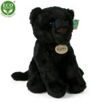 Rappa Leopard negru din pluș, 30 cm, ECO-FRIENDLY