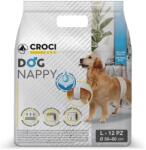 Croci Banda incontineta urinara pentru caini Croci Dog Nappy L, Mascul, 50-60 cm, 12 bucati (C6028997)