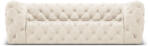 OpenHomeSelection Canapea Chester cu 3 locuri si tapiterie din catifea, bej deschis (15690) Canapea