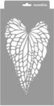 MyWall Csodás levelek stencil - Festő - 18x35 cm kicsi