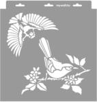 MyWall Madaras stencil - Festő - 31x35 cm közepes