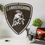 DUBLEZ Fa autó logó - Lamborghini, Wenge