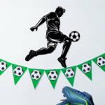 DUBLEZ Fából készült foci kép - Focista, Fekete