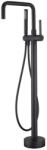 Foglia Baterie cada freestanding negru mat, pipa pivotanta 360 de grade Foglia Gobi (FT2001)