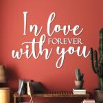 DUBLEZ Falra szerelhető idézet a szerelemről - In love forever