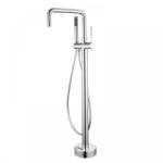 Foglia Baterie cada freestanding crom lucios, pipa pivotanta 360 de grade Foglia Gobi (FT2002)