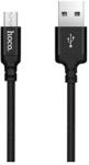 hoco. Cablu Micro Usb cu incarcare rapida X14 Hoco 2m Negru (6957531062905)