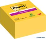 3M Öntapadó jegyzettömb, 76x76 mm, 350 lap, 3M POSTIT "Super Sticky", sárga (LP2028SS) - kecskemetirodaszer