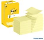 3M Öntapadó jegyzettömb, "Z", 76x76 mm, 12x100 lap, 3M POSTIT, kanári sárga (LPR330CY) - kecskemetirodaszer