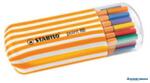 STABILO Tűfilc készlet, 0, 4 mm, STABILO "Point 88 Zebrui", 20 különböző szín (TST882002) - kecskemetirodaszer