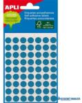 APLI Etikett, 8 mm kör, kézzel írható, színes, APLI, kék, 288 etikett/csomag (LCA2045) - kecskemetirodaszer