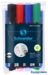 Schneider Tábla- és flipchart marker készlet, 2-3 mm, kúpos, SCHNEIDER "Maxx 290", 4 különböző szín (TSC290V4) - kecskemetirodaszer