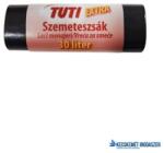 TUTI Szemeteszsák, extra erős, 30 l, 20 db, 50x60 cm, 15 , TUTI "Extra", fekete (KHT969) - kecskemetirodaszer